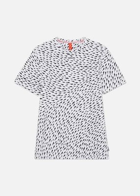 SHARK PRINT TEE WHITE
