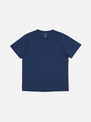 Roffe Slub T-shirt French Blue regular fit tee | Nudie Jeans