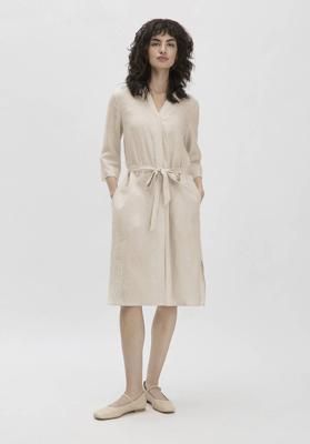 Kleid Knielang Relaxed aus reinem Leinen