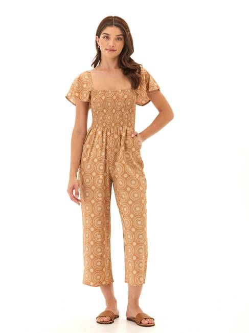 Lucille Medallion Print Woven Jumpsuit