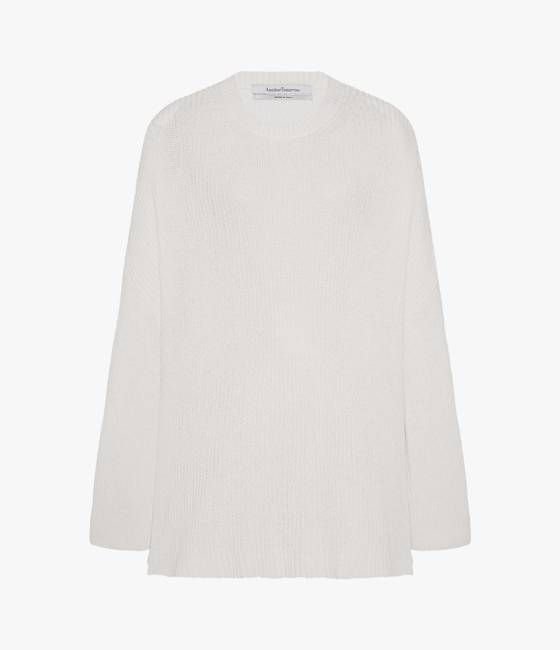 Draped Crew Knit | Off White