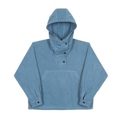 Micro Twill Drift Anorak - Pale Indigo