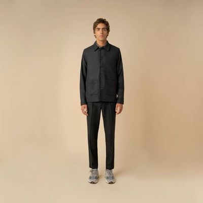 RECYCLED WOOL WORK JACKET