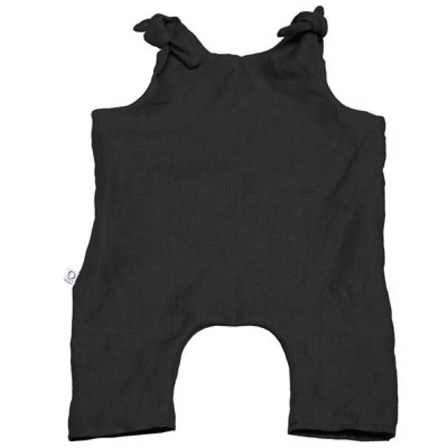Baby-Strampler aus Hanf schwarz - kaufen