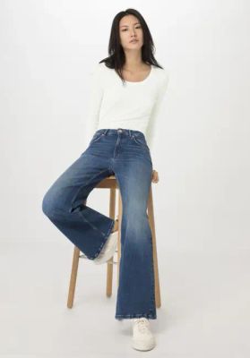 ALVA high rise wide leg jeans made of organic denim