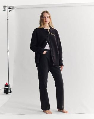 The Oversize Cardigan - Carob