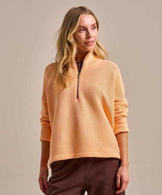Ribbed Half Zip Jumper