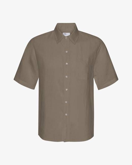 Linen SS Shirt - Dusty Olive