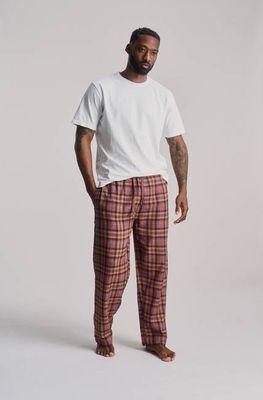 JIM JAM Mens Organic Cotton Pyjama Bottoms - Berry