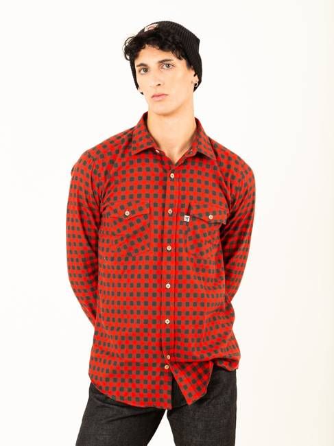 CAMISA FURAY RED PLAID FLANNEL