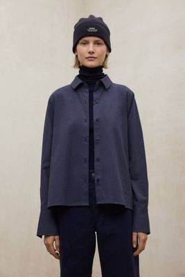 NAVY BLUE SARA SHIRT