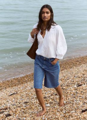 Britney Stretch-Jeansshorts aus Bio-Baumwolle