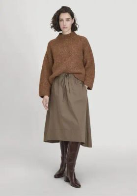 Midi Relaxed Skirt made from pure organic cotton