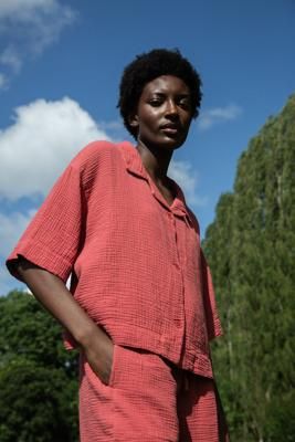 Ameera Organic Cotton Shirt in Rose