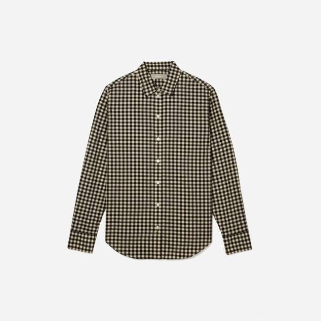 The Must-Have Shirt in Silky Cotton | Black / Canvas Gingham