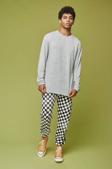 Heathered Baja Long Sleeve Tee