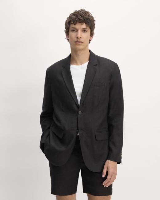 The Linen Blazer | Black