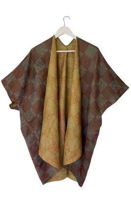 Trudi Poncho Nr. 18 aus Seide im Vintage-Stil Jodhpur Bearbeiten