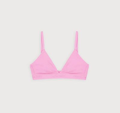 Core-Rib-Bralette mit Dreiecksmuster