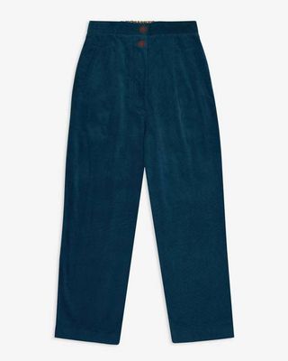 Lowie Teal Needlecord Trousers