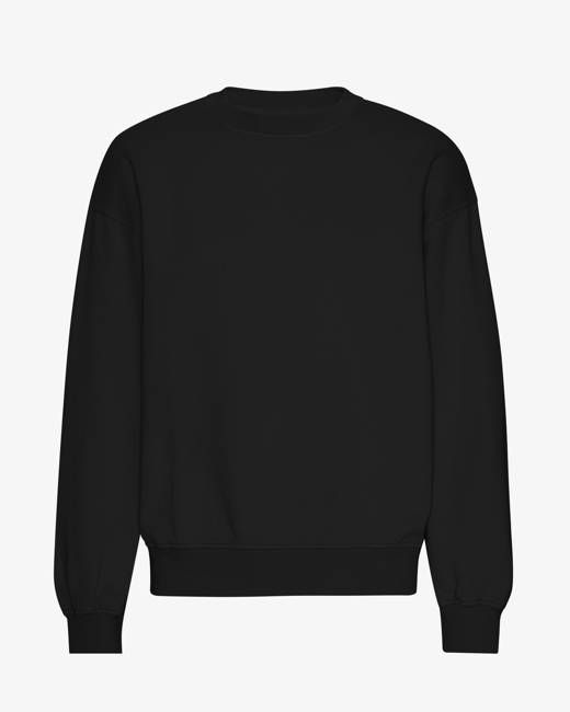 Organic Oversized Crew - Deep Black