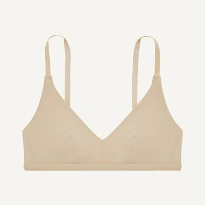 SALE Knickey Triangle Bralette in Wheat
