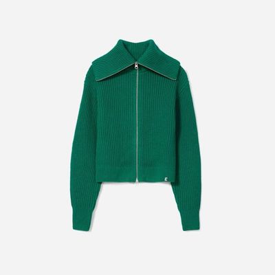 The Chunky Cardigan | Ultramarine Green
