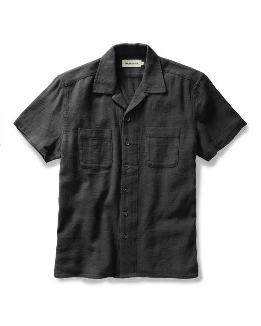 The Conrad Shirt in Faded Black Linen
