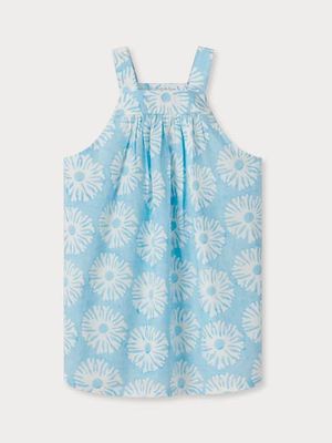 Girls Coral Dandy Plum Cotton Dress