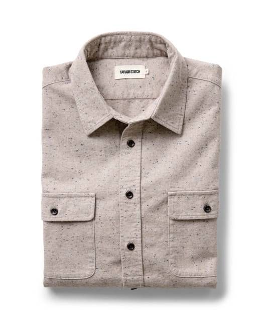 The Yosemite Shirt in Oat Donegal