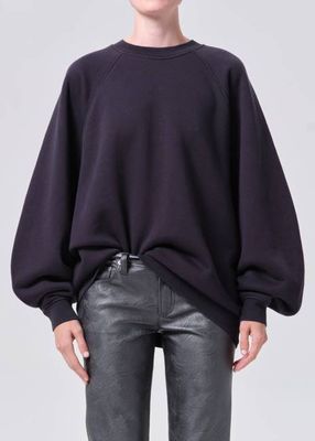 Valma Sweatshirt in Washed Black