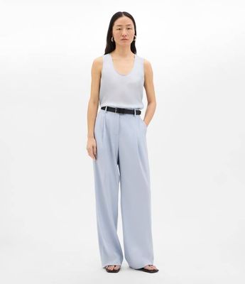 Relaxed Wide Leg Pant | Sky