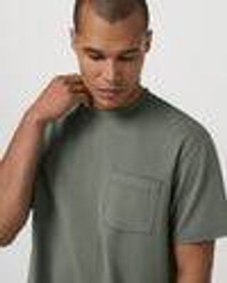 Short Sleeve Ponto Pocket Tee - Relaxed Fit – Light Oregano – Tops – Vuori