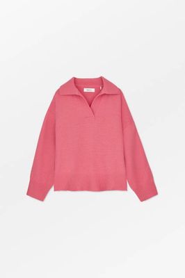 Dean V-neck jumper - Hot pink