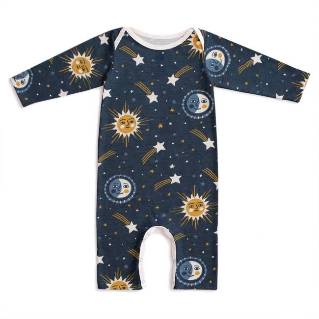 Long Sleeve Romper - Celestial Navy