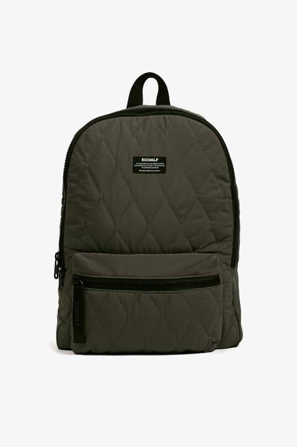 DARK GREEN FLOCK BACKPACK
