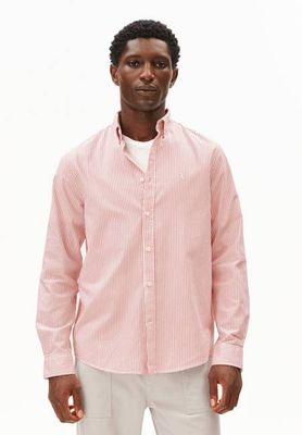 QUAASA STRIPE LANGARMHEMD | tabasco rot