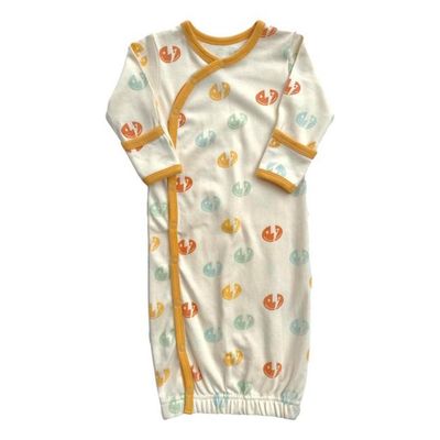 GOTS Certified Organic Cotton Gown - Smiley Bolts