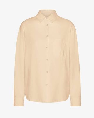 Organic Oversized Shirt - Soft Yellow