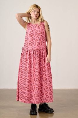 Sacha - Cotton & Viscose Midi Dress in Coastal Flower