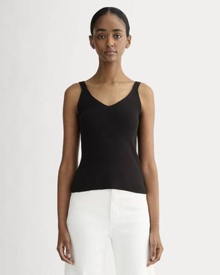 The Fine Knit Cami | Black