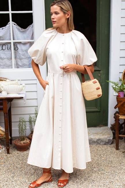 Bastille Dress - White Swan