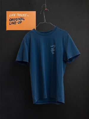 Roy T-Shirt OG Line-Up French Blue | Nudie Jeans