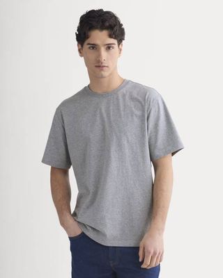 Archive Standard-Fit Cotton Crew | Vintage Heather Grey