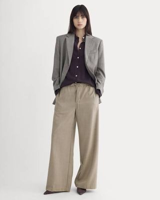 The Pull-On Trouser in Tailor Twill | Light Taupe