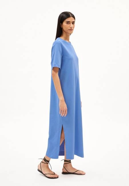 XELINAA JERSEY MIDI DRESS| blue bloom