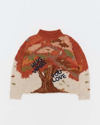 Twinsun Knit Rollneck - Orange Hug What You Love