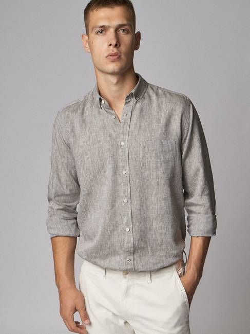 Linen Shirt Tamina Khaki