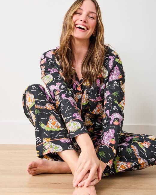 Monster Mash - Tall Long PJ Set - Haunted House