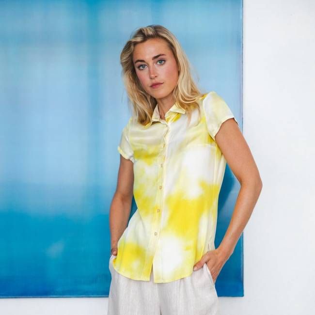 Oase blouse Yellow splash